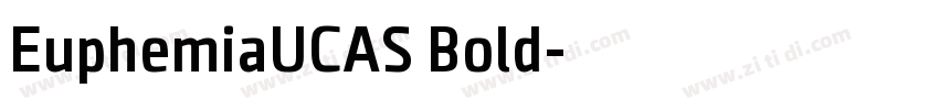 EuphemiaUCAS Bold字体转换